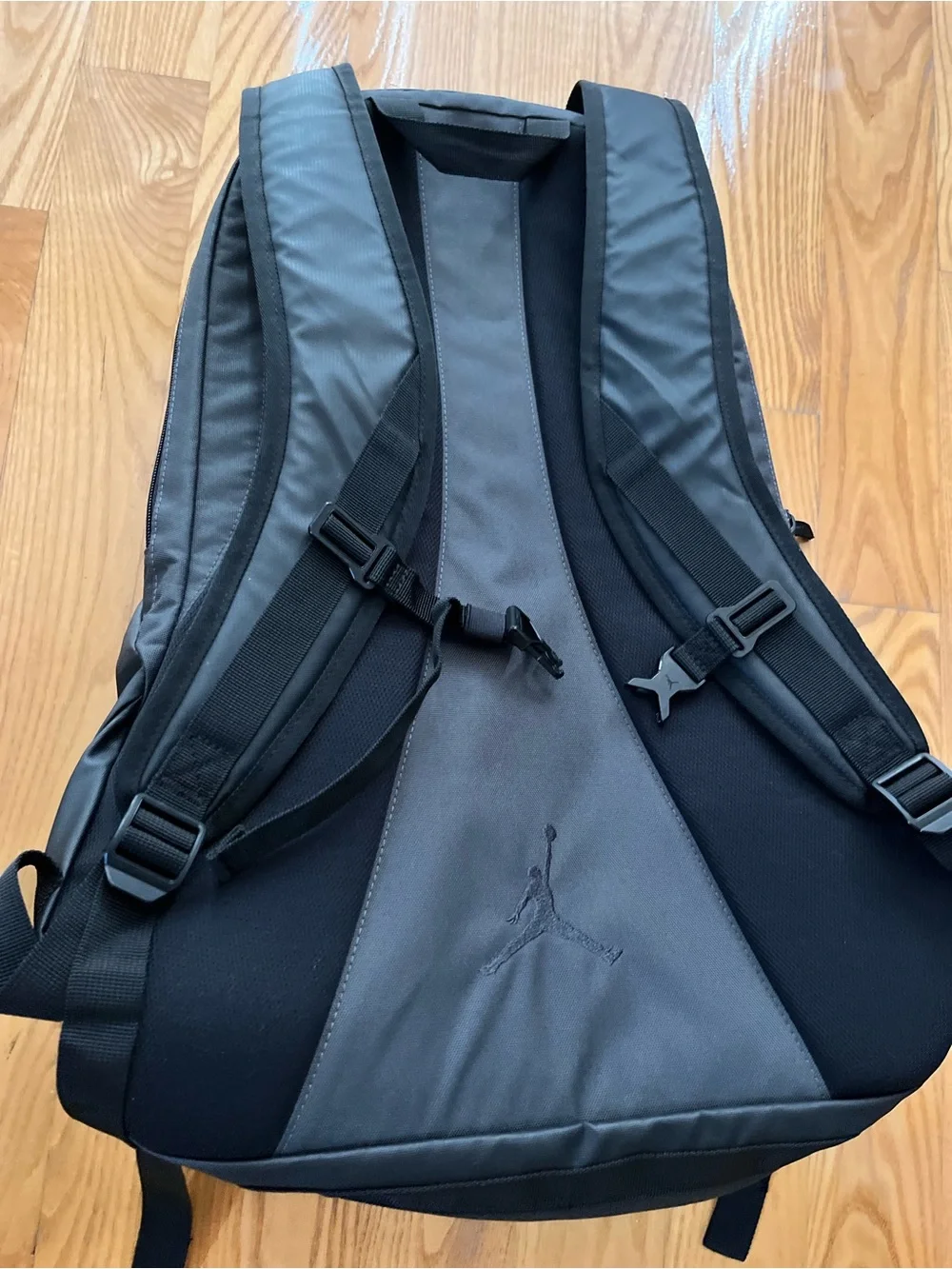 Jordan vintage Black and Gray Men’s Backpack with Jumpman Logo